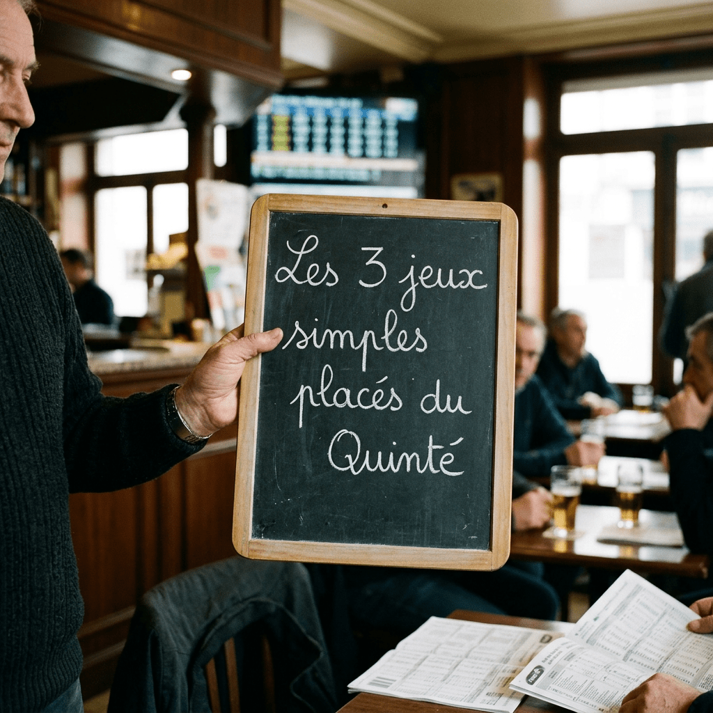 Text: Les 3 jeux simples placés du Quinté