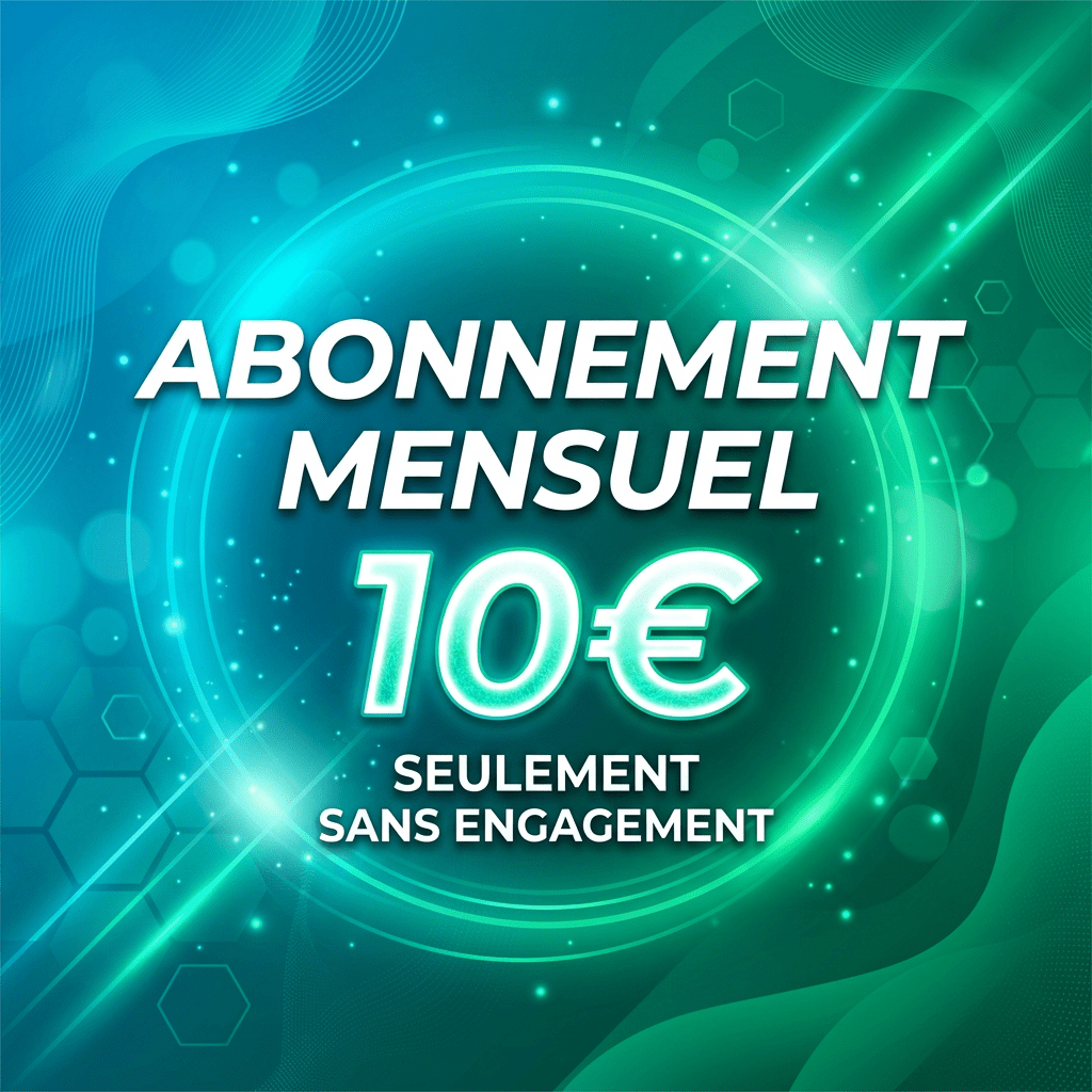 Monthly subscription 10 euros only without commitment